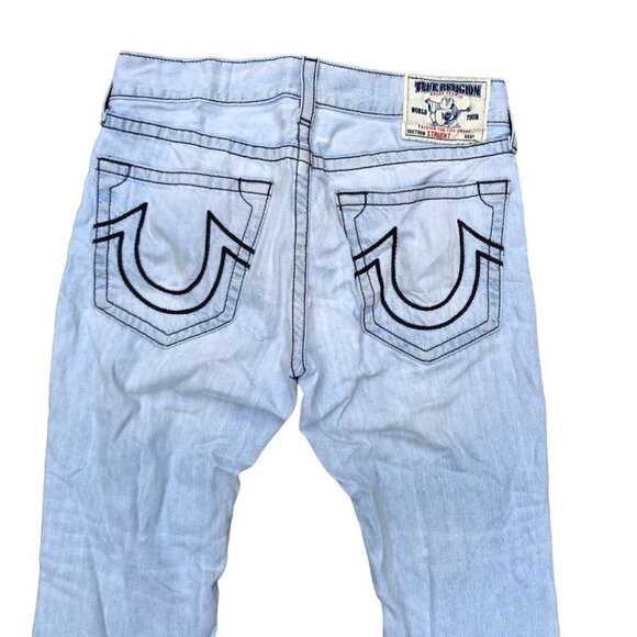 Vintage True Religion Jeans Size 33 STRAIGHT Blue - Picture 2 of 8